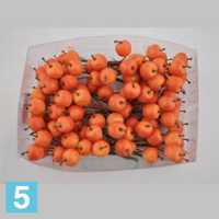Яблоки искусственные, d-2 см., оранжевые, 108 шт, на проволоке в Москве