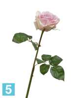 Искусственный цветок для декора Роза Верди нежно-сиренево-розовая с кремовым TREEZ Collection в Москве