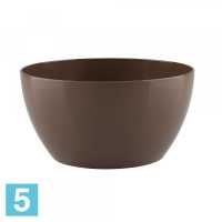 Напольное кашпо Artevasi San Remo Bowl, серо-коричневое 23-d, 11,5-h