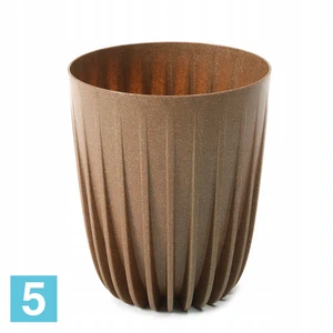 Кашпо Lamela Mira Eco Wood, натуральное дерево 25-d, 29,7-h
