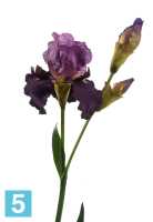 Искусственный цветок для декора Ирис темно-лиловый TREEZ Collection в Москве