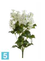 Искусственный цветок для декора Сирень 45h белая ( куст) в #REGION_NAME_DECLINE_PP#