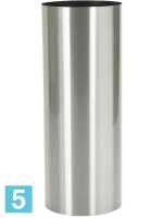 Кашпо Parel column stainless steel brushed on felt (1.2mm) d-30 h-90 см
