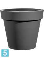 Кашпо Rotazionale easy, круглое pot, антрацит d-65 h-60 см