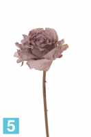 Искусственный цветок для декора Роза "Ретро романс" 55h шампань (распустившаяся) в #REGION_NAME_DECLINE_PP#