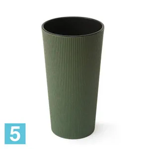 Кашпо Lamela Lilia Eco Jumper, зелёное 30-d, 57-h