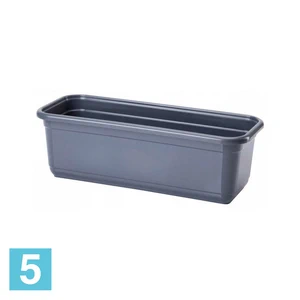 Балконный ящик FORM-PLASTIC Venus, антрацит 80-l, 16-w, 13-h