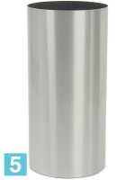Кашпо Parel column stainless steel brushed on felt (1.2mm) d-40 h-75 см
