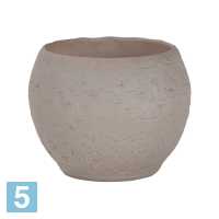Керамическое кашпо Scheurich Pure Pottery, серо-коричневое 18-d, 14-h в #REGION_NAME_DECLINE_PP#