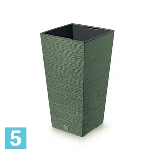 Кашпо Prosperplast FURU Square, зеленое 39,5-l, 39,5-w, 75,5-h