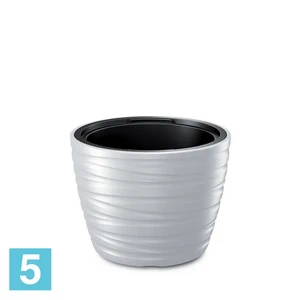 Кашпо Prosperplast MAZE, белое 37,5-d, 27,9-h