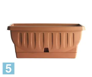 Балконный ящик BAMA Natura, терракот 61-l, 29-w, 26-h