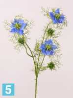 Искусственный цветок для декора hигелла 61h голубой (3 искусственных цветка) в #REGION_NAME_DECLINE_PP#