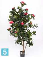 Камелия "Японика" искусственная Top Art вишня (20 цветков) 155h