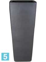 Кашпо Plain kubis, антрацит l-36 w-36 h-90 см