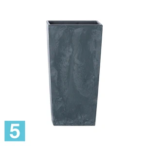Кашпо Prosperplast URBI SQUARE BETON Effect, антрацит 40-l, 40-w, 75-h