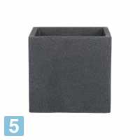Квадратное кашпо Scheurich C-Cube, черный камень 40-l, 40-w, 40-h