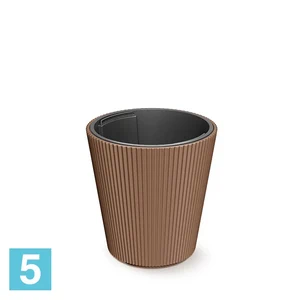 Кашпо Prosperplast MILLY конус, рустикальный кирпич 29,9-d, 31,1-h