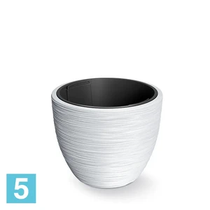 Кашпо Prosperplast FURU, белое 39-d, 32-h