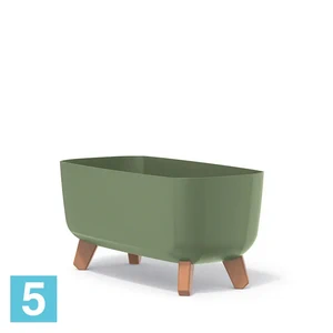 Кашпо Prosperplast GRACIA Case, зеленое 39-l, 19,5-w, 18,7-h