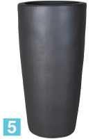 Кашпо Plain partner, антрацит d-36 h-70 см