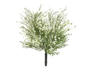 Искусственный цветущий полевой куст TREEZ Collection белый 35h