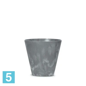 Кашпо Prosperplast TUBUS Beton, темно-серое 30-d, 28-h