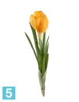 Искусственный цветок для декора Крокус желтый 20 см TREEZ Collection