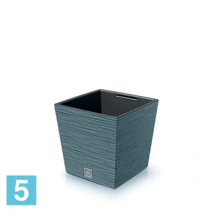Кашпо Prosperplast FURU Square Low, скандинавский синий 29,5-l, 29,5-w, 29-h