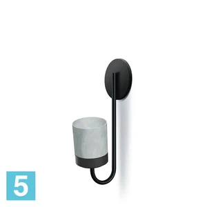 Кашпо настенное Prosperplast Bloomie Hanger, бетон 27-l, 23,-w, 84,5-h