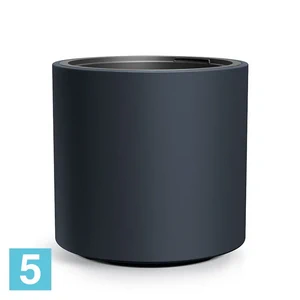 Кашпо Prosperplast HEOS цилиндр, антрацит 46,8-d, 45-h