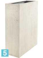 Кашпо Grigio, перегородка, белое-бетон l-95 w-34 h-90 см в #REGION_NAME_DECLINE_PP#