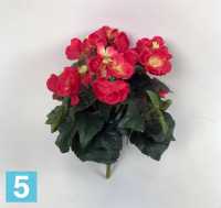 Искусственный цветок для декора Бегония цветущая 30h ярко-розовый ( куст 9 цветков без кашпо) в #REGION_NAME_DECLINE_PP#
