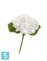 Искусственный цветок для декора Гортензия крупно-цветковая (серия MDP) белая TREEZ Collection в #REGION_NAME_DECLINE_PP#