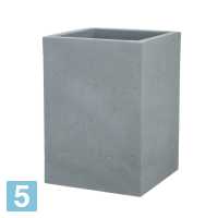 Высокое кашпо Scheurich C-Cube High, серый камень 38-l, 38-w, 54-h