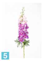 Искусственный цветок для декора Дельфиниум "Imperial" 15dx95h сиреневый (3 листа) в #REGION_NAME_DECLINE_PP#