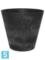 Кашпо Artstone claire pot, черное d-43 h-39 см в #REGION_NAME_DECLINE_PP#