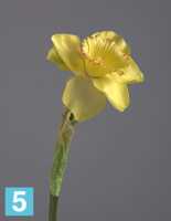 Искусственный цветок для декора Нарцисс желтый 48 см TREEZ Collection в Москве