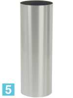 Кашпо Parel column stainless steel brushed on felt (1.2mm) d-40 h-100 см