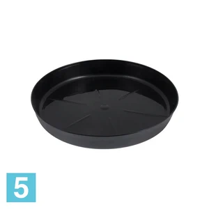 Поддон Lamela Magnolia, черный 33,7-d, 4,8-h