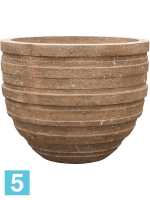 Кашпо Polystone coated junar couple, каменное d-150 h-120 см