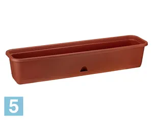 Балконный ящик IDEA с поддоном, терракот 80-d, 18,5-w, 15-h