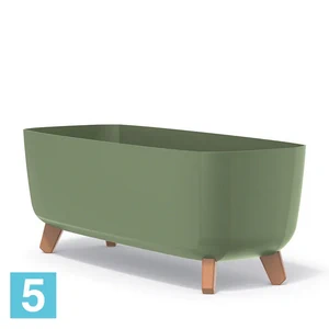 Кашпо Prosperplast GRACIA Case, зеленое 58-l, 24-w, 23,5-h