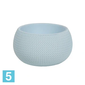 Напольное кашпо Prosperplast SPLOFY BOWL, голубое 37-d, 21-h