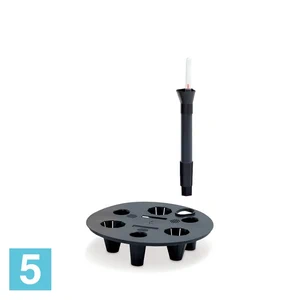 Система автополива Prosperplast Sandy 13 л, Sandy Slim 22 л, Sand 13 л, Sand Slim 22 л, черная 21-d, 6-h