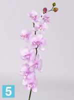 Искусственный цветок для декора Орхидея Фаленопсис 80h сиреневый (9 цветков) в #REGION_NAME_DECLINE_PP#