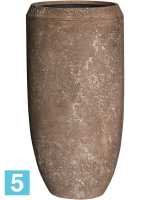 Кашпо Polystone coated plain coppa, каменное, со вставкой d-51 h-100 см в #REGION_NAME_DECLINE_PP#