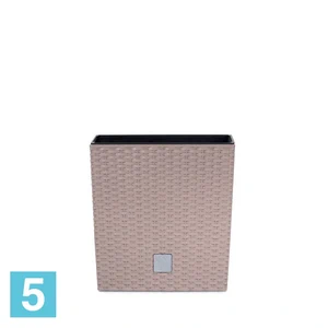 Напольное кашпо Prosperplast RATO LOW, мокко 40-l, 40-w, 40,8-h