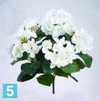 Искусственный цветок для декора Гортензия 40h кремовая ( куст 5 цветков без кашпо) в #REGION_NAME_DECLINE_PP#