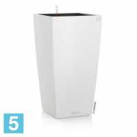 Кашпо с автополивом Lechuza Cubico Color, белое 22-l, 22-w, 41-h